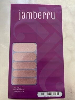 Jamberry Nail Wraps | Rose Gold Sparkle | NWT